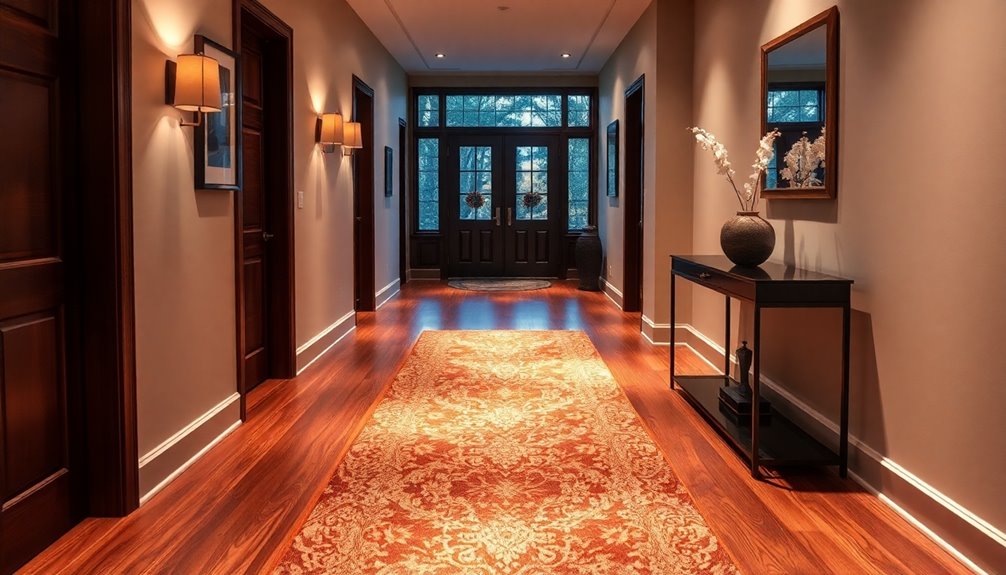 hallway transformation with decor
