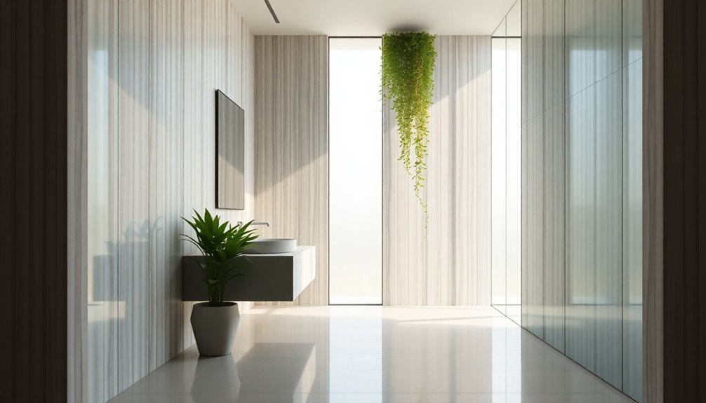 maximize vertical bathroom design